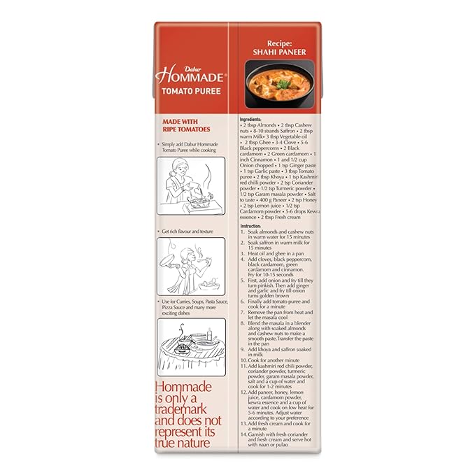 Dabur Hommade Tomato Puree - 200 gms