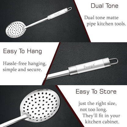 Parage 1 Pieces Stainless Steel Kitchen Tools for Home & Kitchen Skimmer 35.5 cms