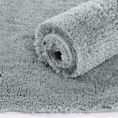 Luxe Home International Bath Mat Super Soft Non Slip Vegas Mats for Bathroom Colour Silver