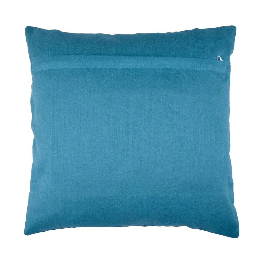 Kuber Industries Cushion Cover Pillow Covers Banarasi Gola Set of 5 Colour Firozi