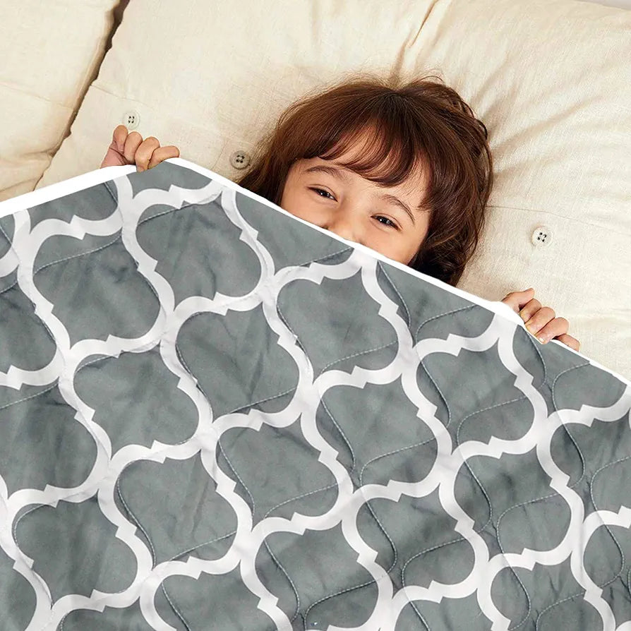 Divine Casa 120 GSM Microfiber Reversible Kids Single Bed Comforter Ultra-Soft Toddler Blanket Colour Deep Blue