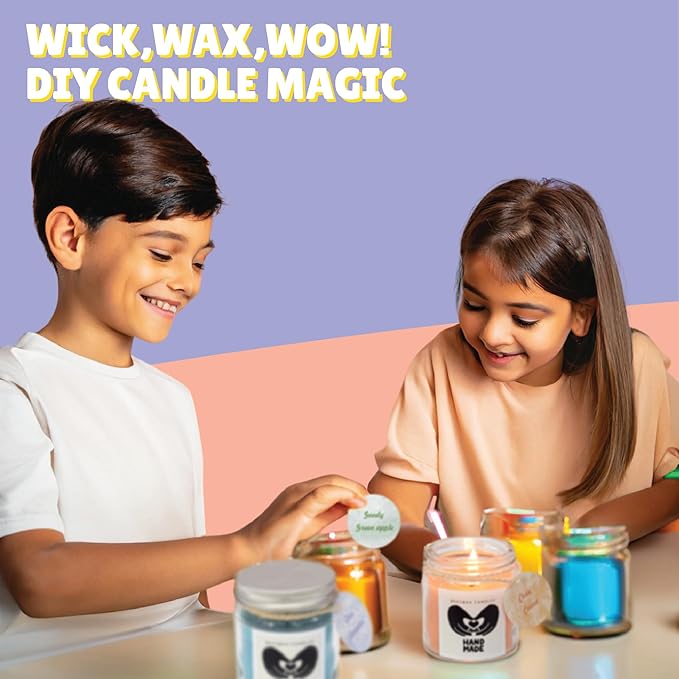 Kalakaram Diy Aroma Beeswax Candle Making Kit | Craft 6 Exquisite Aroma Beeswax Candles | Activity Kit for Kids