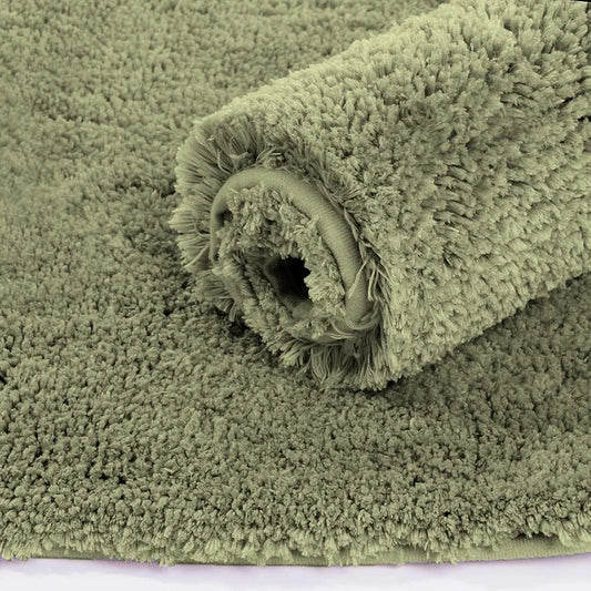 Luxe Home Bath Mat Super Soft Non Slip Vegas Mats for Bathroom Colour Green