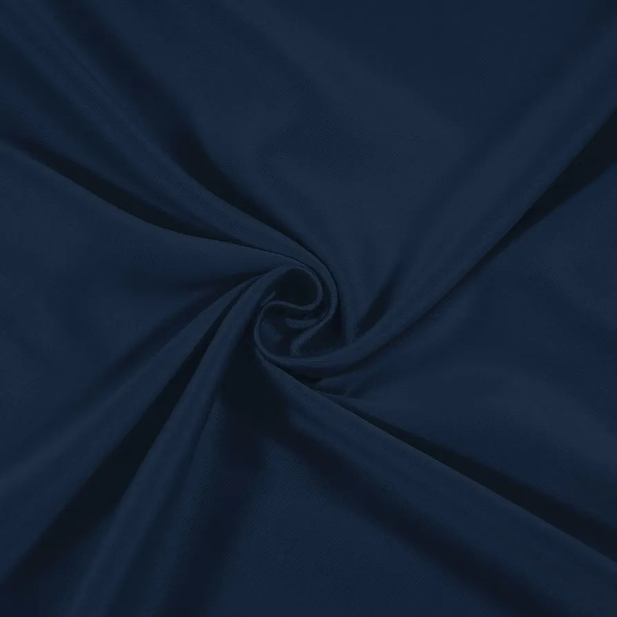 Cloth Fusion Blackout Door Curtains 9 Feet Long Set of 2 Room Darkening Parda Indigo Blue