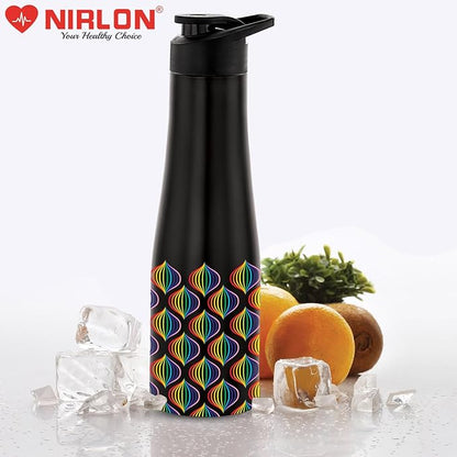 Nirlon Tall Bell Single Wall Stainless Steel Water Bottle - 1000 ml