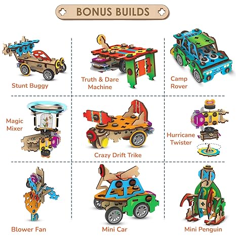Smartivity 20In1 Toys Kit For Kids Age 6-14 Years Old Pullback Car Stem Science Toy For Kids