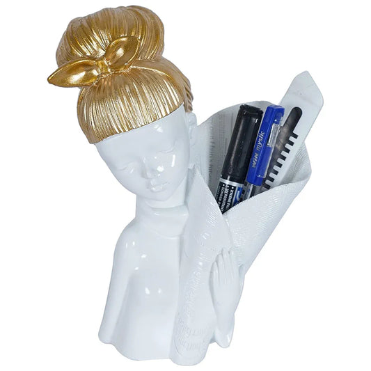 Zart Resin Girl Showpiece for Home Décor Showpiece & Office Decor
