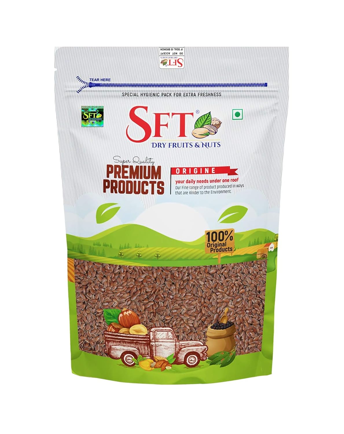 Sft Alsi Flax Seeds - 500 gms