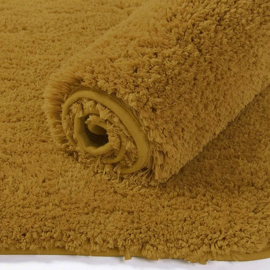Luxe Home International Bathmat Super Soft Anti SkidWater Absorbent Floor Mats Colour Gold