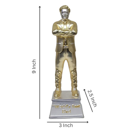 Gold Art India Best Father Figurine Gold & Silver Plated Matte