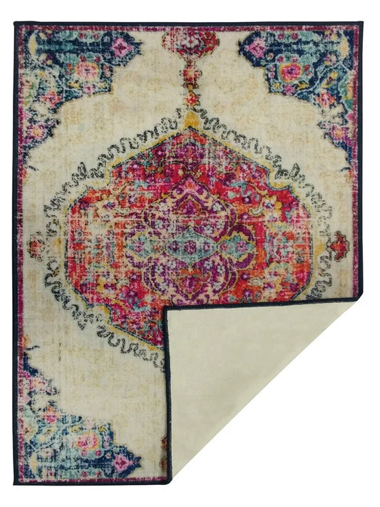 Status Contract Multi Printed Vintage Persian Carpet Rug Runner for Bedroom/Living Area/Home with Anti Slip Backing