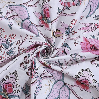 Texstylers Pure Cotton Jaipuri Print 40x60 Inches 4 Seater Center Table Cloth Cover Rectangular 7
