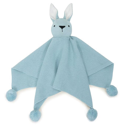 Haus & kinder Cotton Knitted Blanket for New Born Baby Colour Blue