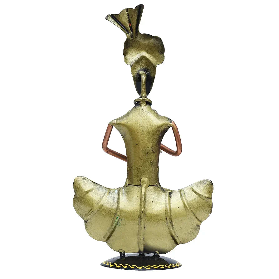 Kraftskala Metal Figurines for Home Decor Traditional Rajasthani Musicians Pack of 3