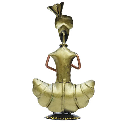 Kraftskala Metal Figurines for Home Decor Traditional Rajasthani Musicians Pack of 3