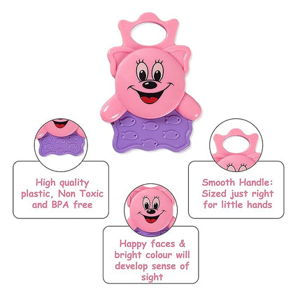 Ratna's Colourful Rattle Set for Toddlers | Perfect Rattle Sets for Little Hands | Little Baby Rattle Set 3 Pieces