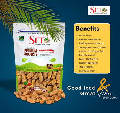 Sft Yellow Dates Dry Sukha Khajoor - 1000 gms