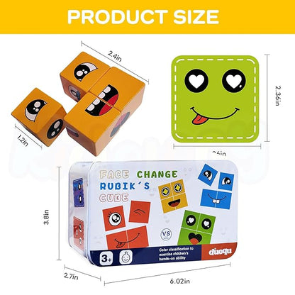 Kidology Rubik Cube Face Emoji Change Game for Kids
