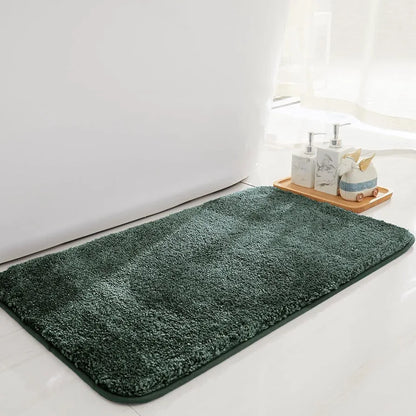 Luxe Home International Microfibre Rectangular Bath mat Super Soft Anti Skid Newman Mats For Bathroom Colour Taupe