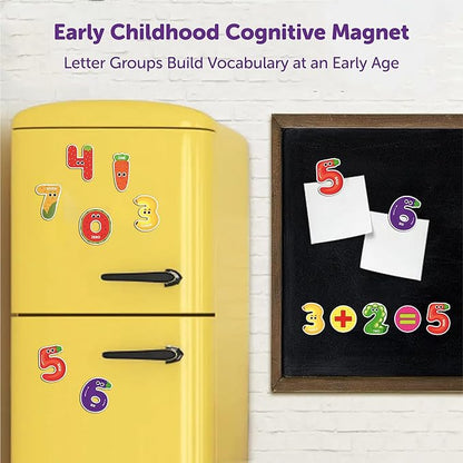 Mini Leaves Magnetic Fridge Magnets Colorful Shape Learning Toy Set for 3 4 5 Year Old Toddler Kids | Numbers
