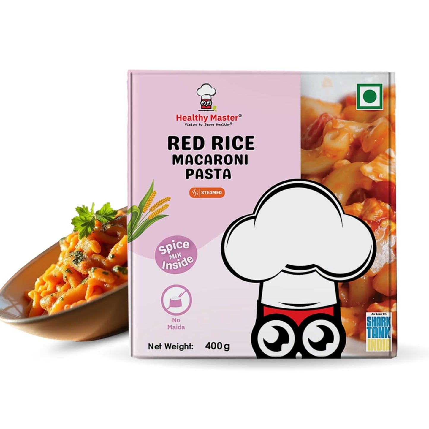Healthy Master Millet Pasta Red Rice Macaroni - 400 gms