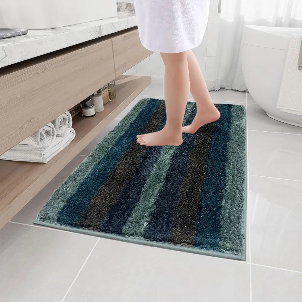 Luxe Home Jericho Doormat 2500 GSM Super Soft Microfiber Anti-Skid Mat Colour Burnt Green 60x90 cm
