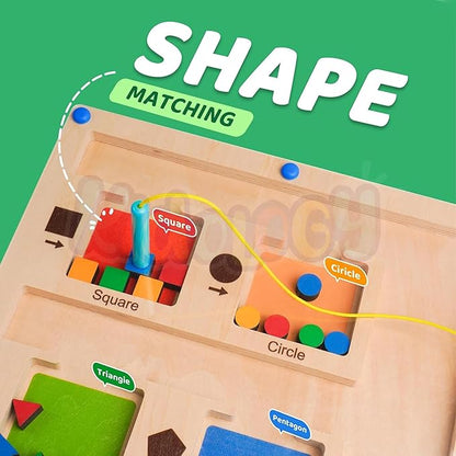 Kidology Wooden Magnetic Color and Number Maze Montessori Toys