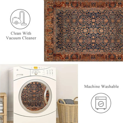 ishro home Feet 3D Jet Multi Printed Carpet Rug Runne Colour Rustique Night 3 x 5 Feet