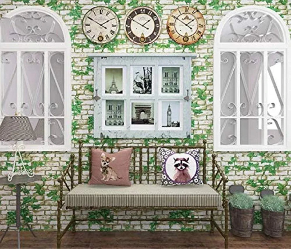 Jaamso Royals Wall Papers for Home Brick Wallpaper 1000CM X 45CM