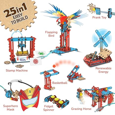 Smartivity 25 in 1 Multi Builds Hydraulic Kit Stem Diy Kit for Kids Educational Science Toy