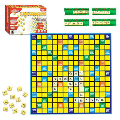 Wembley Crossword Board Game for Kids Adults with 100 Letters English Wordcraft