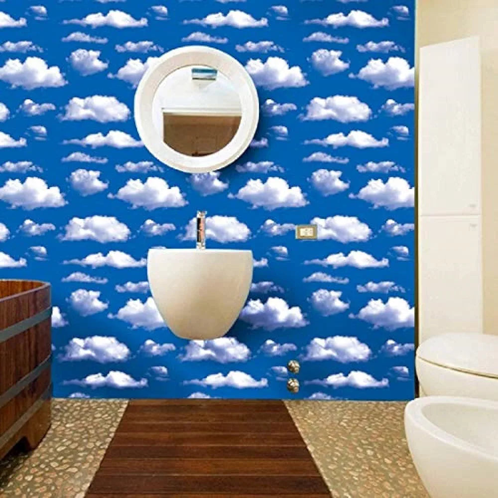 Jaamso Royals Sky Design Peel and Stick Self Adhesive Wallpaper Ocean Design 9
