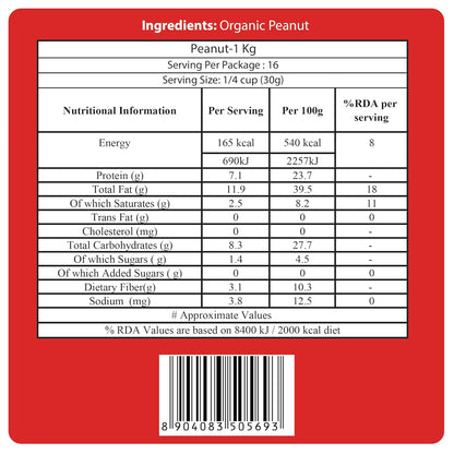 24 Mantra Organic Raw Peanut - 500 gms
