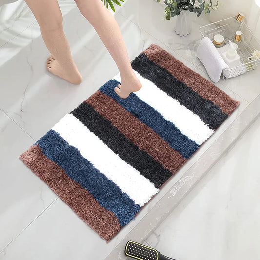 Luxe Home Jericho Doormat 2500 GSM Super Soft Microfiber Anti-Skid Mat Colour Roack Brown 40x60 cm (Pack of 2)
