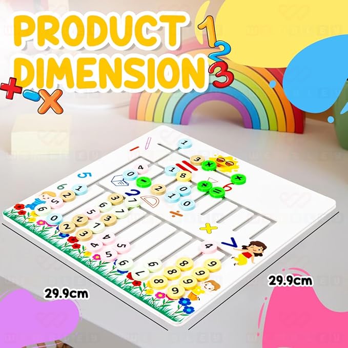 Wembley Sliding Puzzle Educational Math Game for Kids Montessori Learning Toy