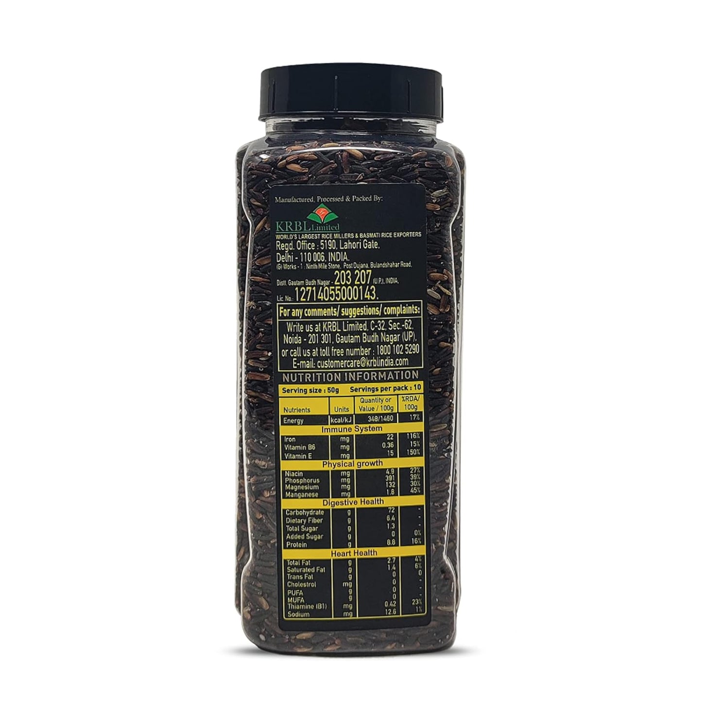 India Gate Black Rice Immuno Special - 500 gms