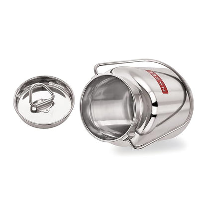 Hazel Stainless Steel Oil and Ghee Air Tight Container 1 Litre Oil Pot Container for Kitchen Storage