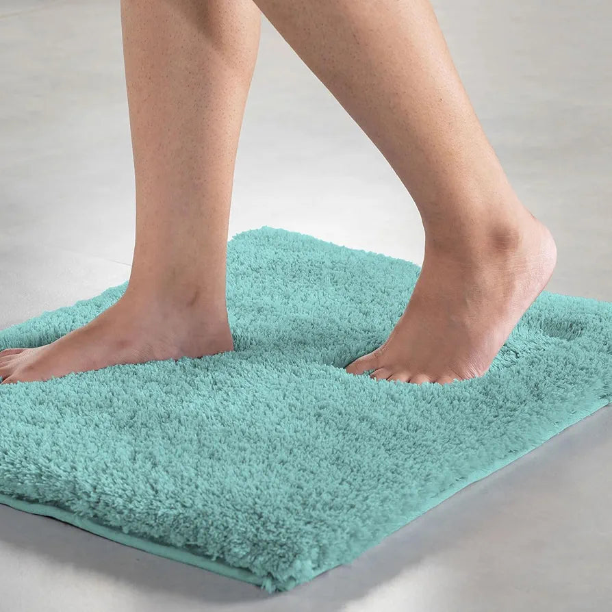 Luxe Home Bath Mat Super Soft Non Slip Vegas Mats 60x90 cm Colour Aqua