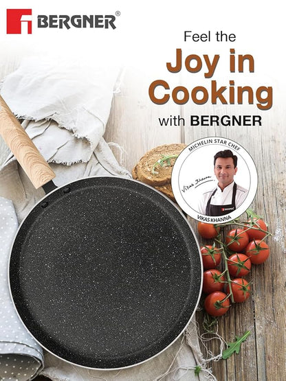 Bergner Earth Black Non-stick 30 Cm Dosa Tawa