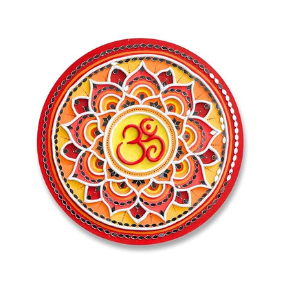 Hobby India Diy Lippan Art Mandala Painting and Craft Kit - Complete Set With Wooden Mandala Board | Mandala Design