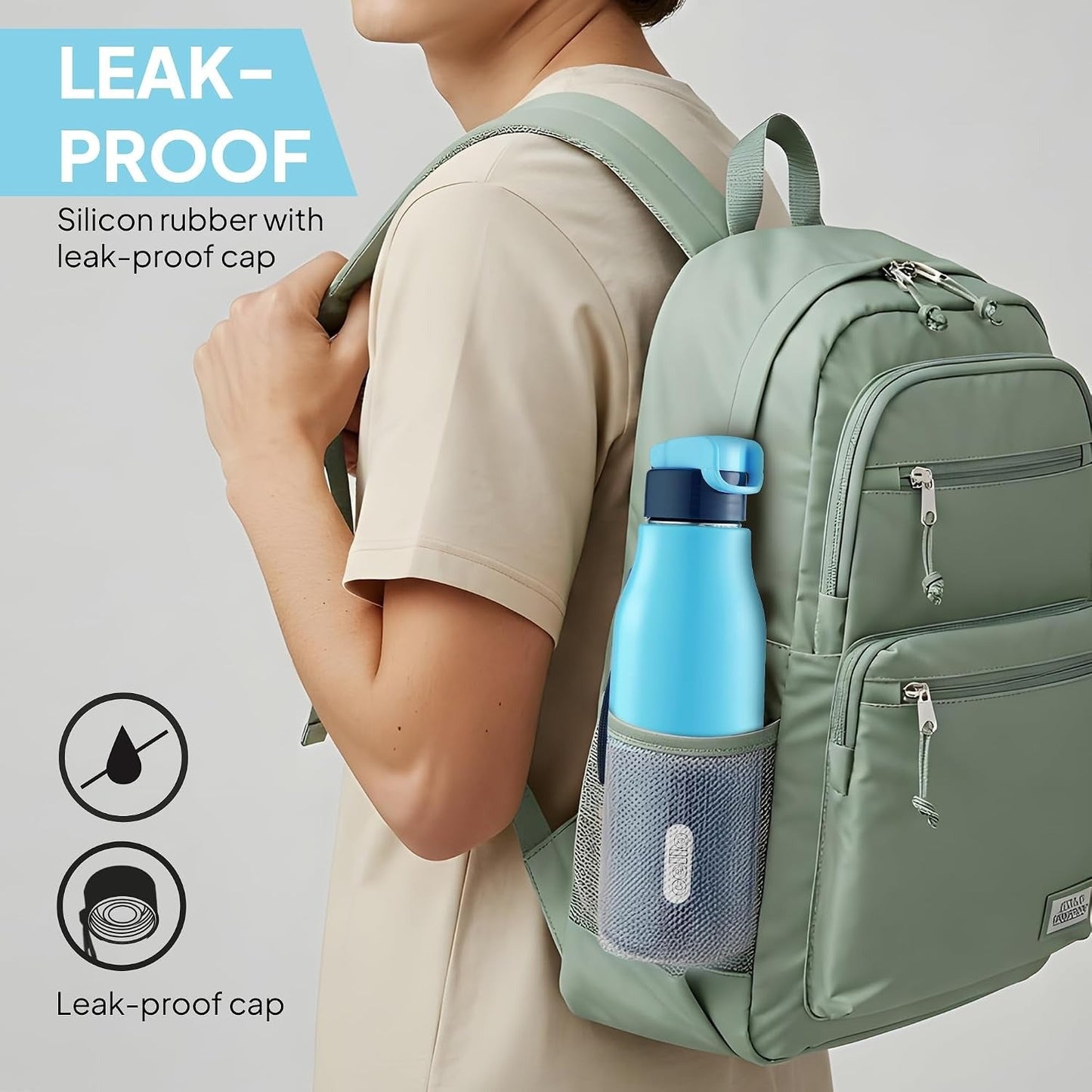 Cello Puro Steel X Felix 600 Insulated Bottle 490ml