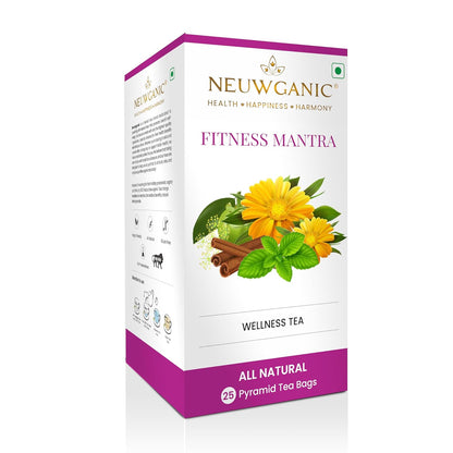Neuwganic - Fitness Mantra Wellness Tea Bags - 50 Grams - 25 Pyramid Tea Bags