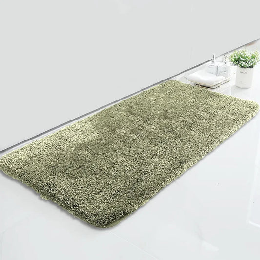 Luxe Home International Microfiber Bath Mat Super Soft Non Slip 60x90 cm Colour Green