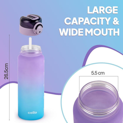 Cello Buzz Large Sipper Water Bottle Leakproof  1160ml