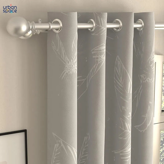 Urban Space Digital Printed Blackout Curtains for Door Bedroom Room Darkening Blackout Kids Decorative Curtains Winter Crocus Pink