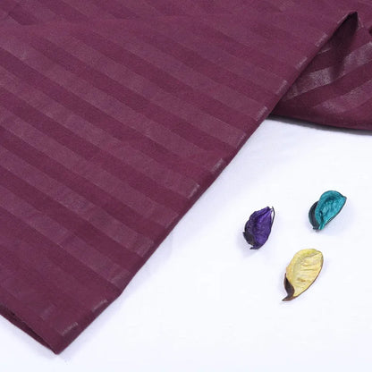 Cloth Fusion Glace Cotton Pillow Cover Set of 2 with Envelope Closure Soft Pillow Wine Colour