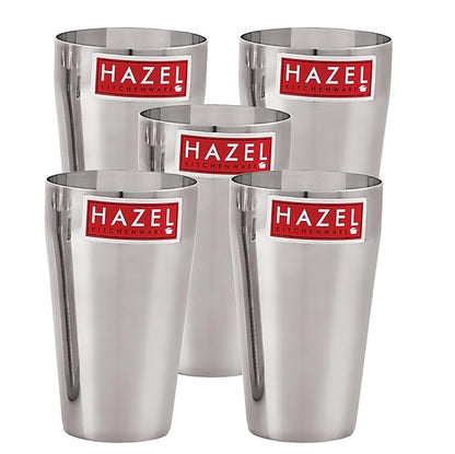 Hazel Stainless Steel Jumbo Lassi Glass Steel Drinking Glass