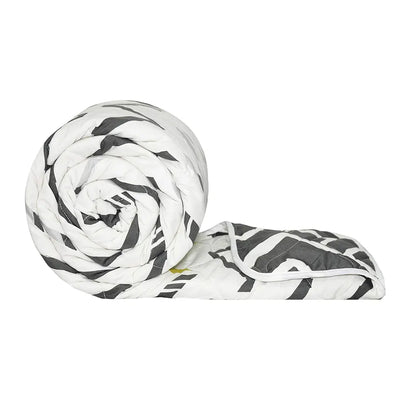 Divine Casa 120 GSM Microfiber Single Bed Comforter Soft & Lightweight Reversible AC Blanket Colour Slate