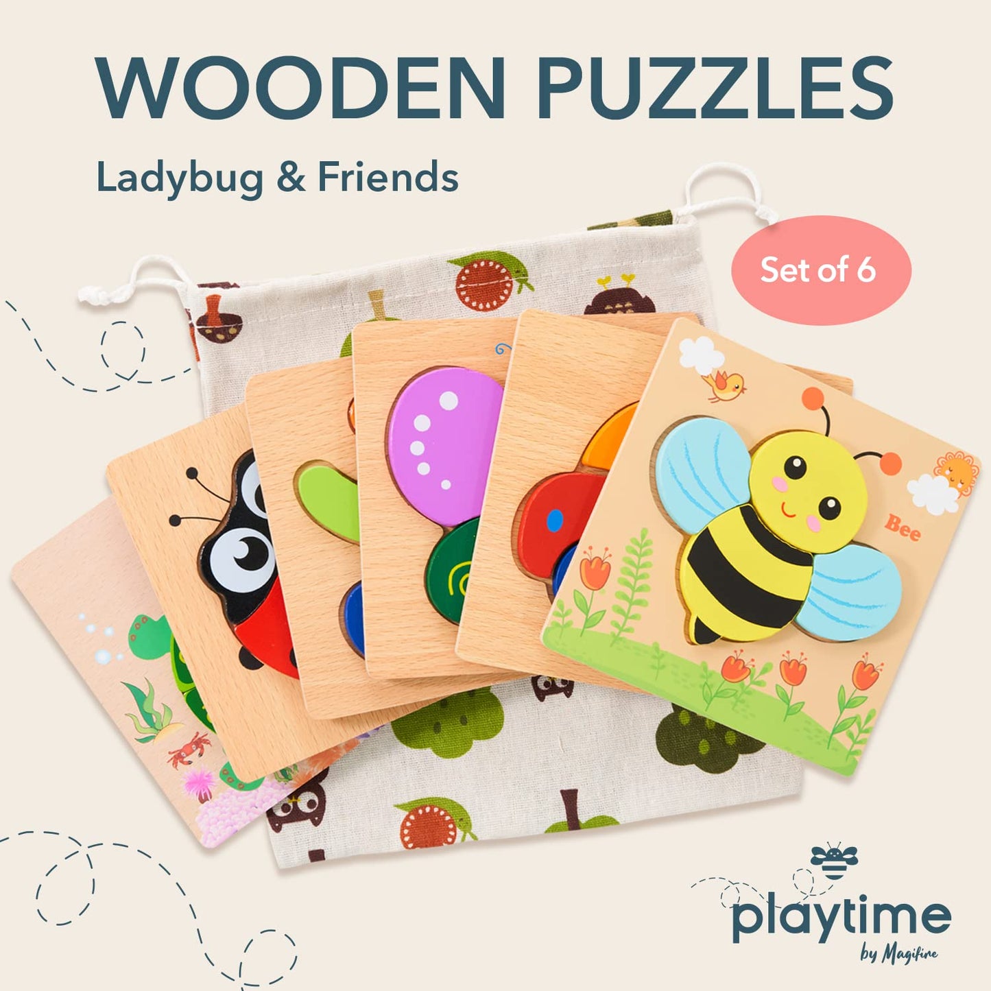 Magifire Wooden Toddler Puzzles Gifts Toys