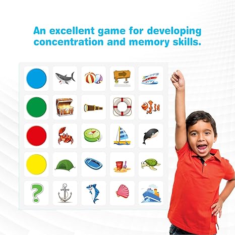 Funskool Memory Match&Move For 5+ years,Multicolor